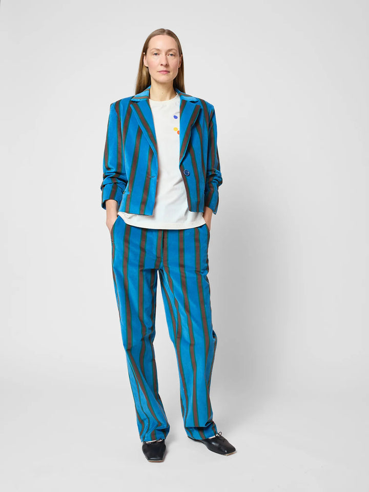 Striped all over blazer