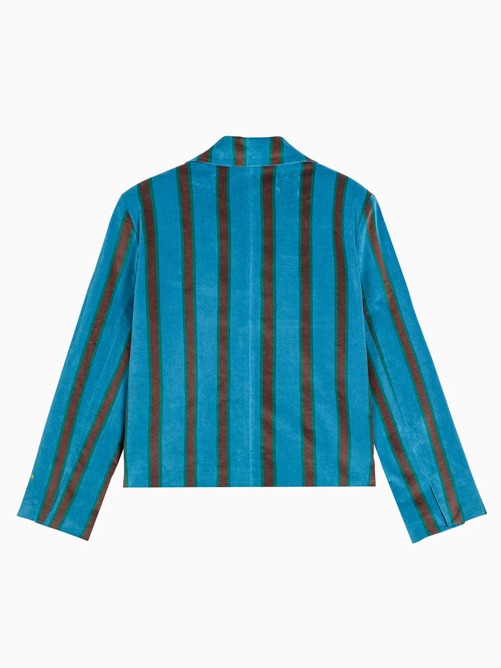 Striped all over blazer