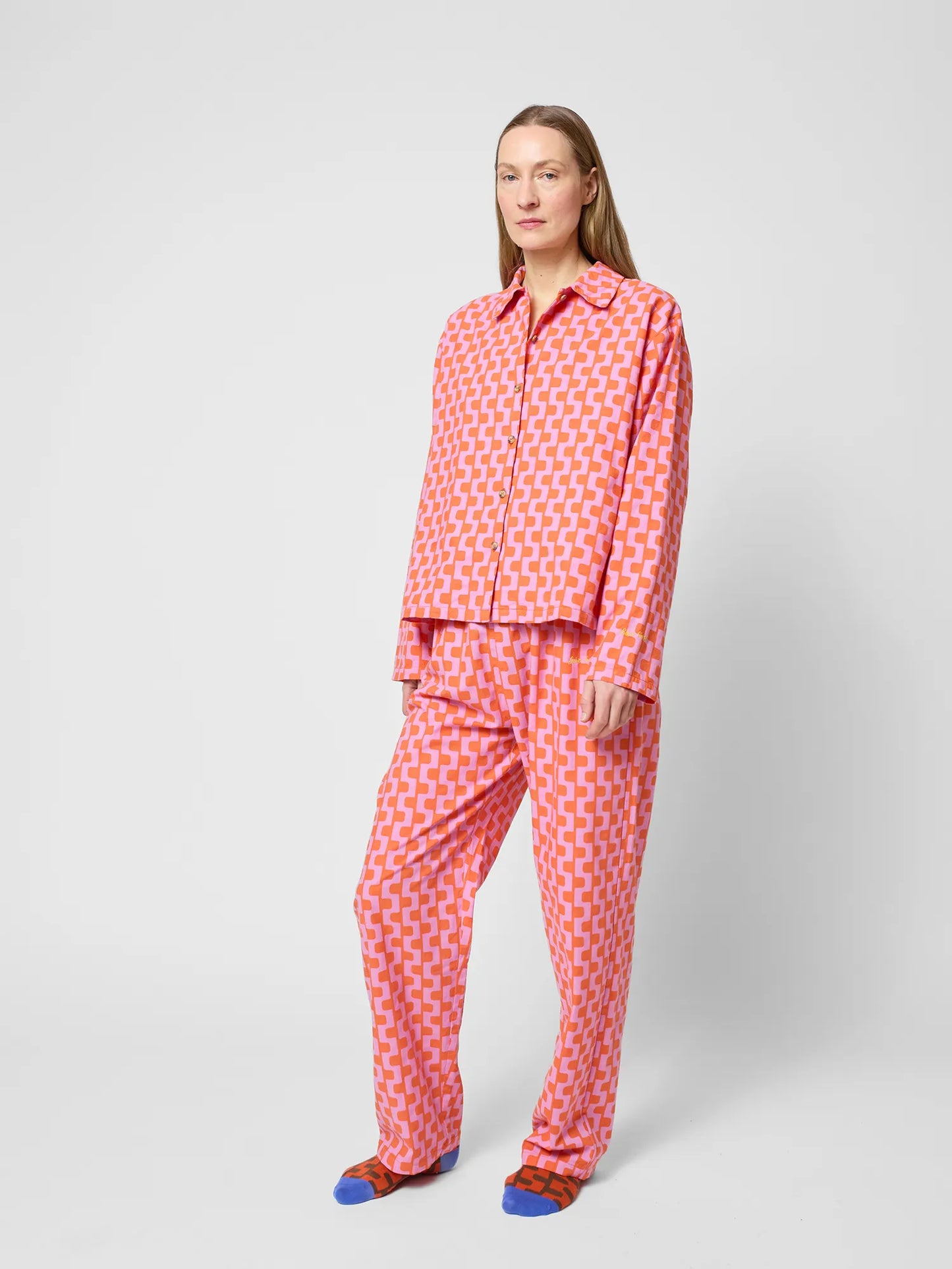 Purple printed loungewear set