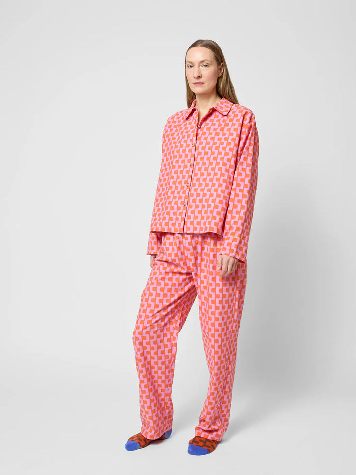 Purple printed loungewear set