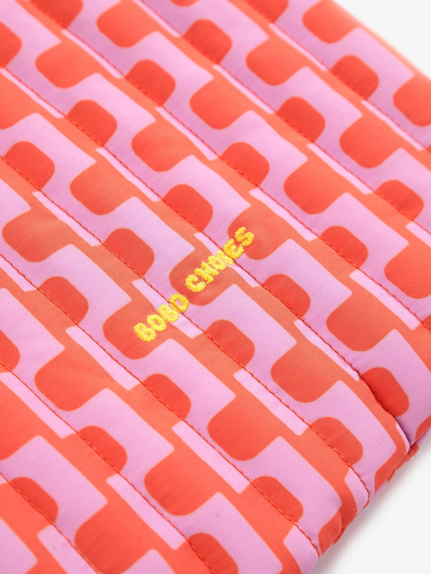 Chain quilted laptop cover