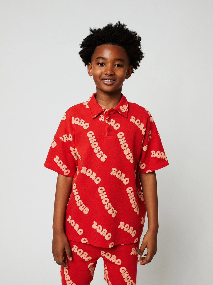 Polo textura estampado Wavy Bobo Choses