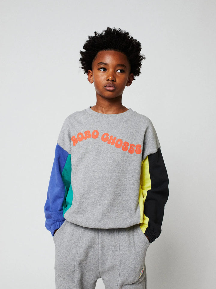 Sudadera Color Block Wavy Bobo Choses
