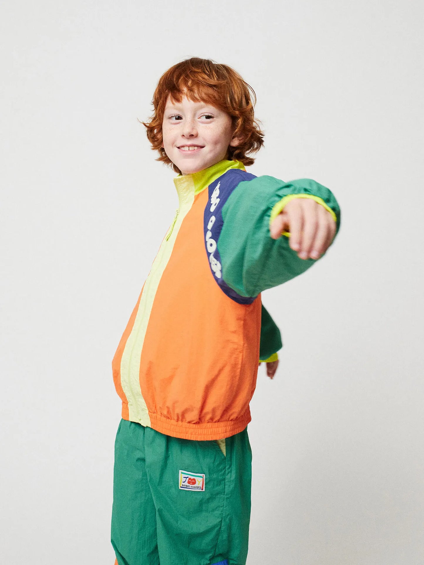 Wavy Bobo Choses color block tracksuit jacket