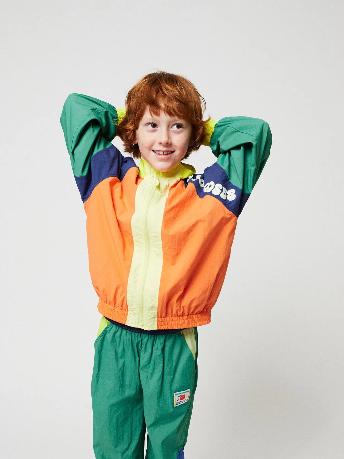 Wavy Bobo Choses color block tracksuit jacket