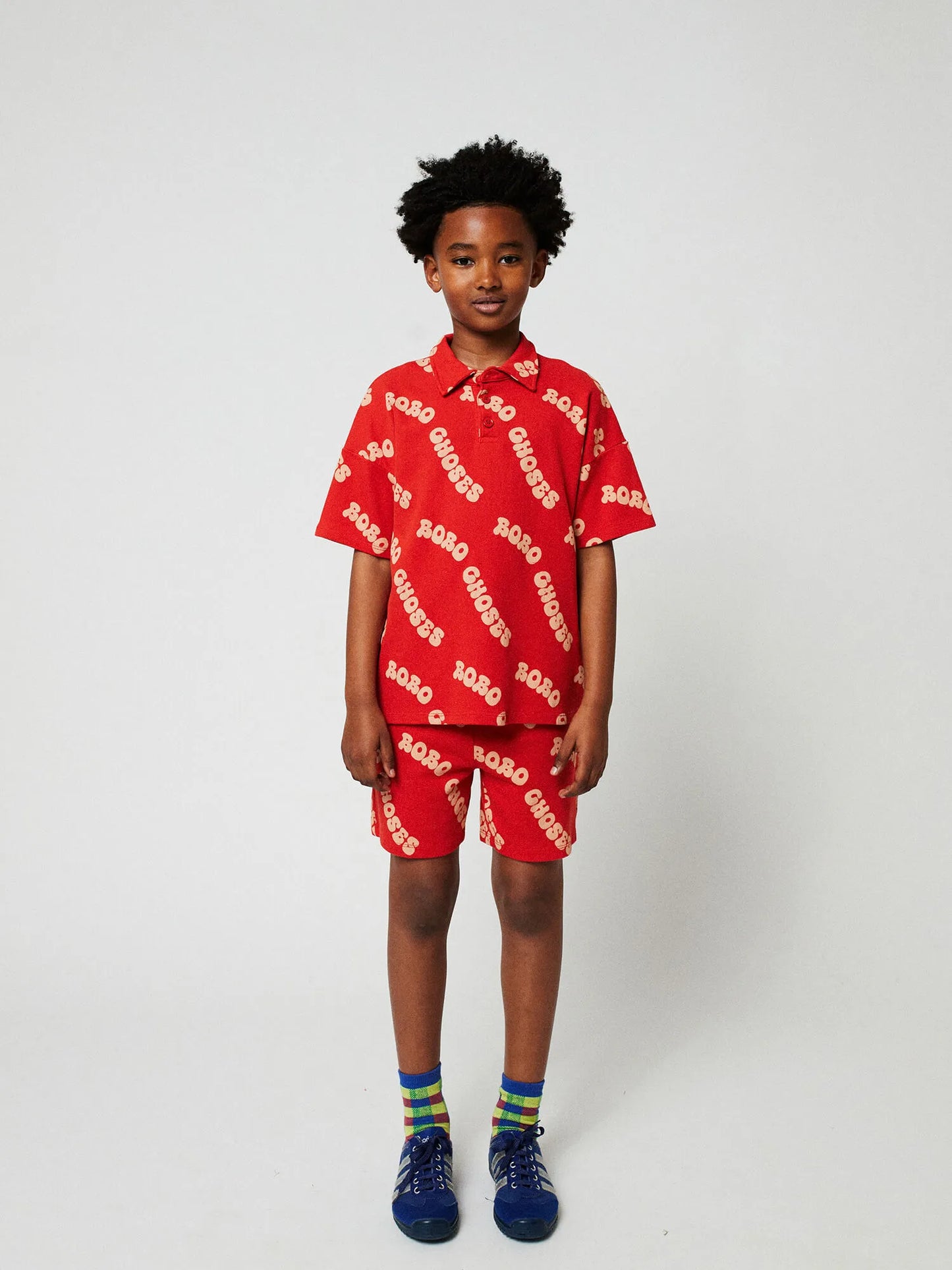 Wavy Bobo Choses all over waffle bermuda shorts