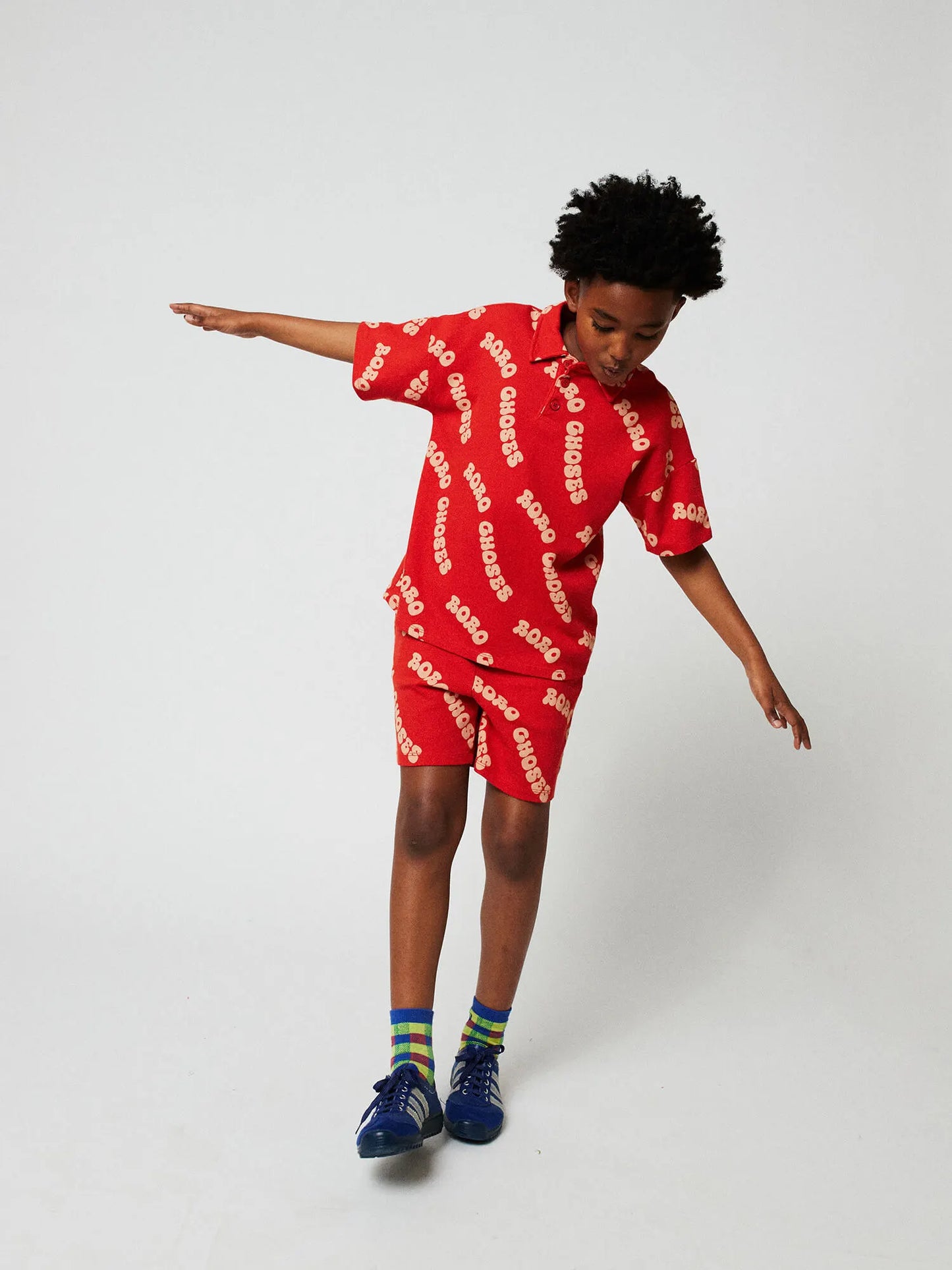 Wavy Bobo Choses all over waffle bermuda shorts