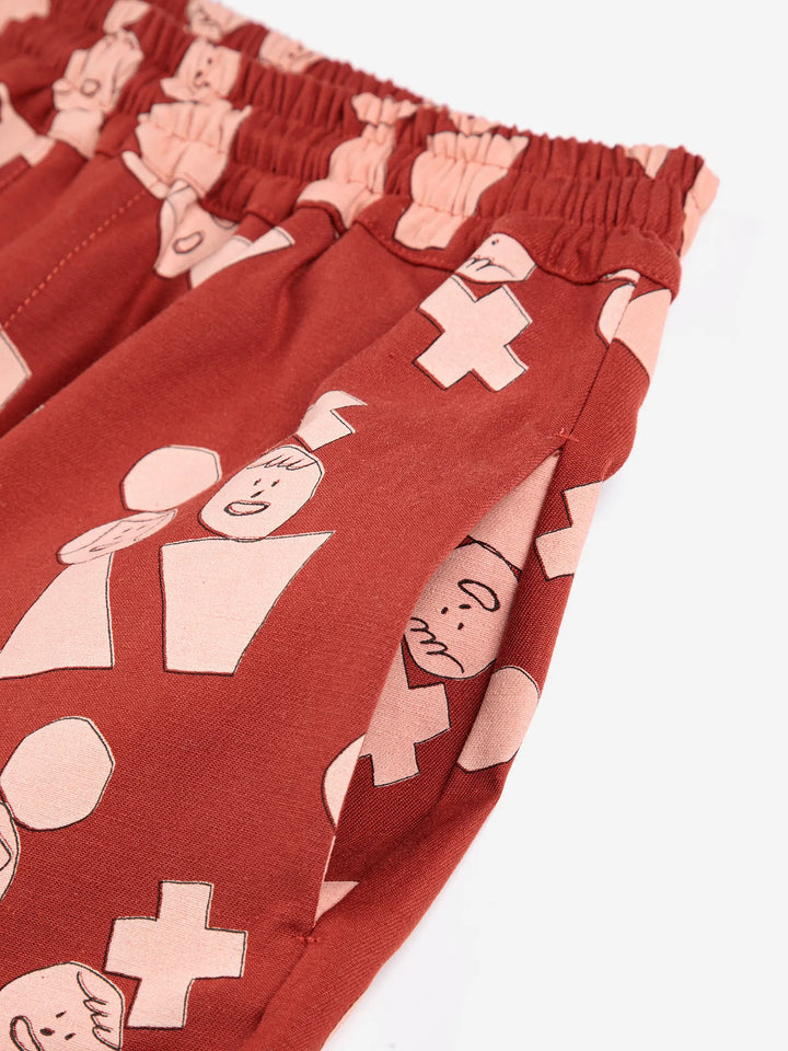 Tic tac couple all over pants