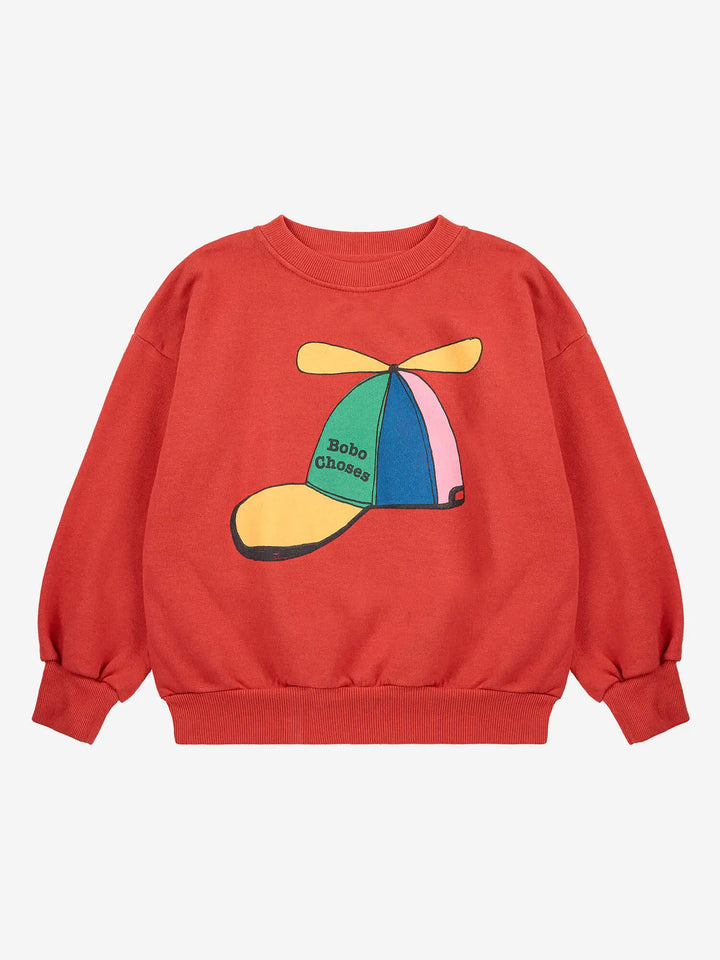 Flying cap sweatshirt