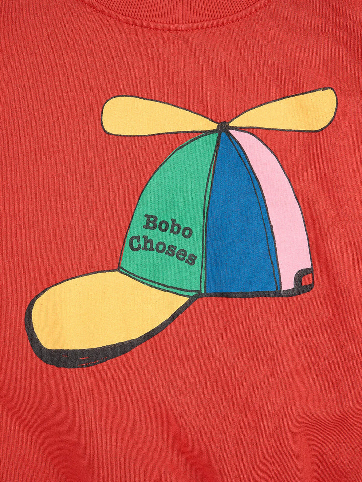 Flying cap sweatshirt