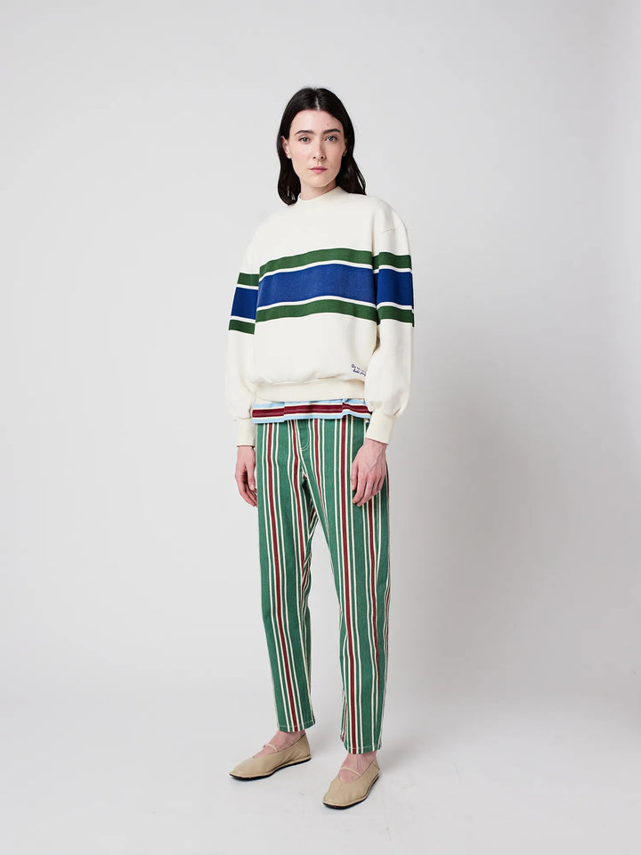 Stripes relaxed sweatshirt