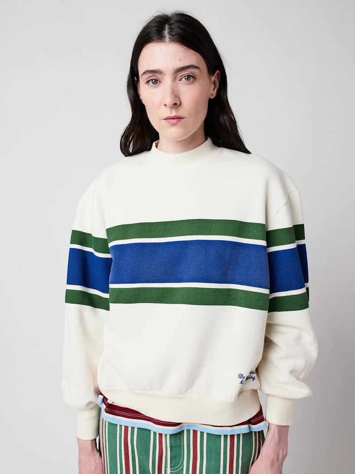 Stripes relaxed sweatshirt