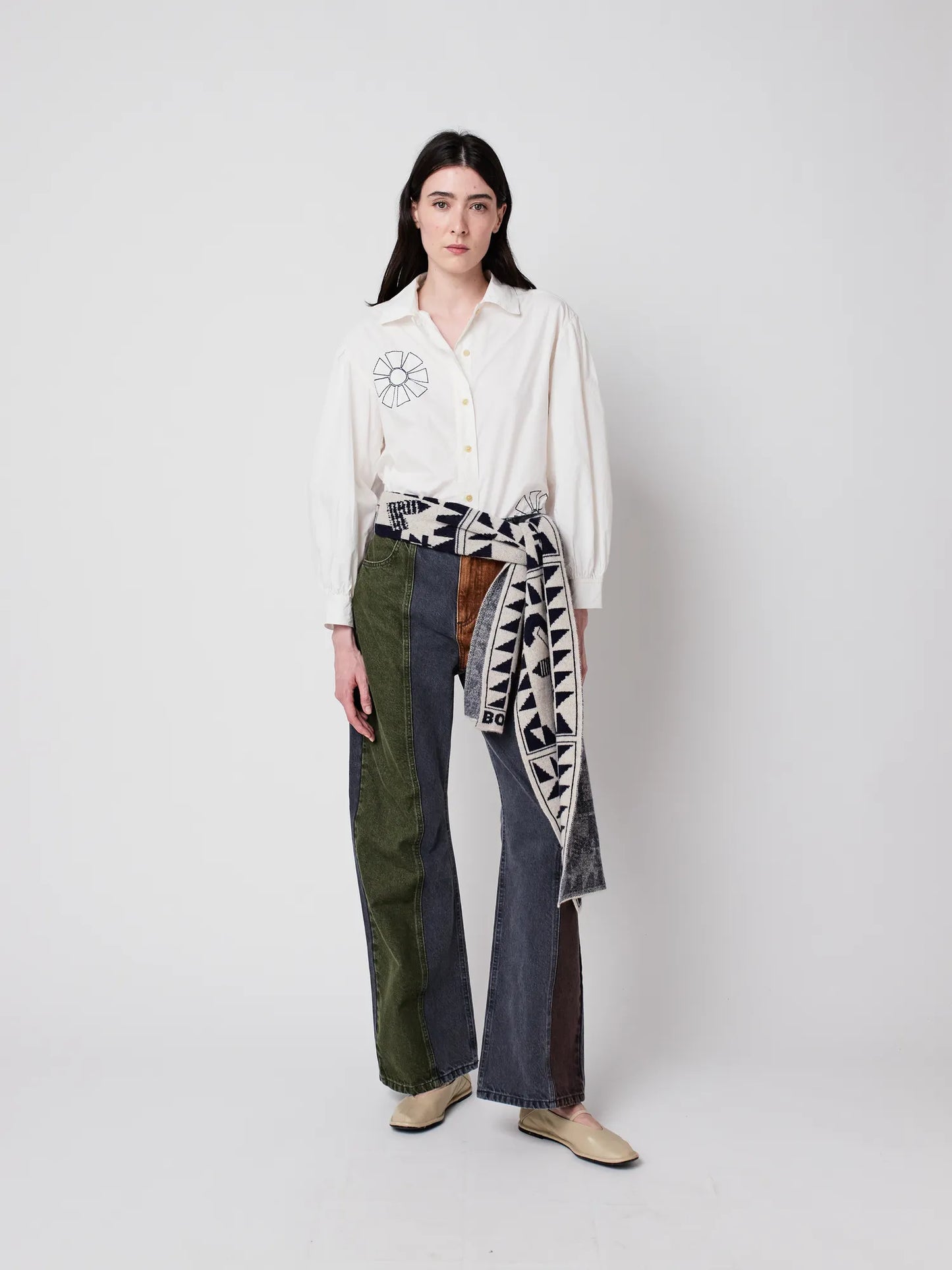 Kaleidoscope embroidery shirt