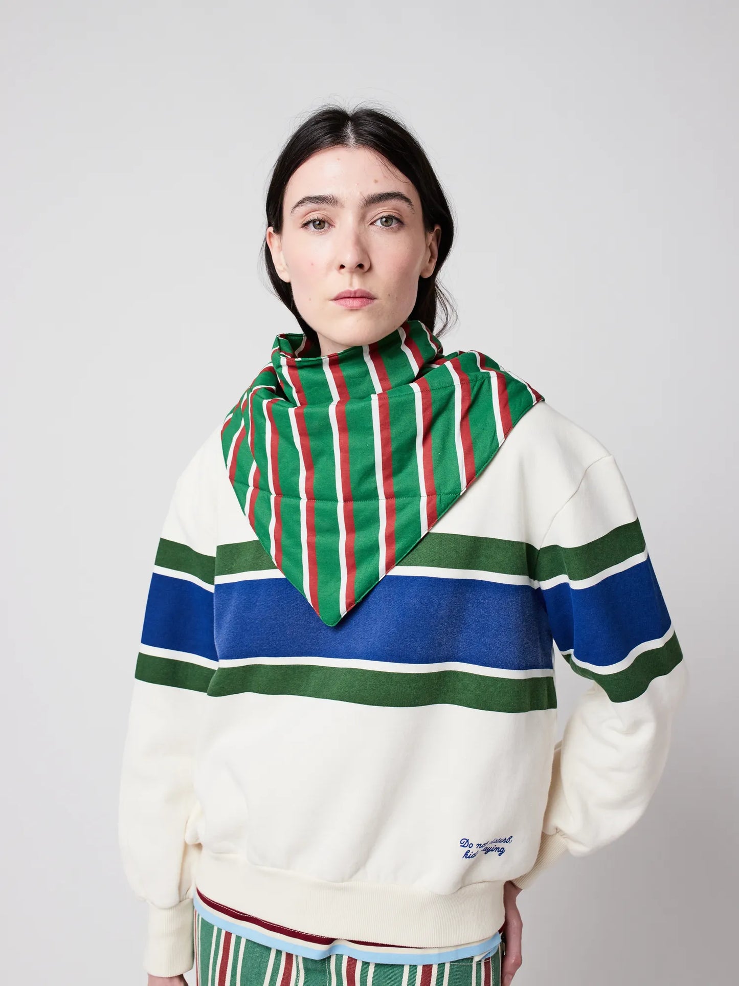 Stripes quilted bandana