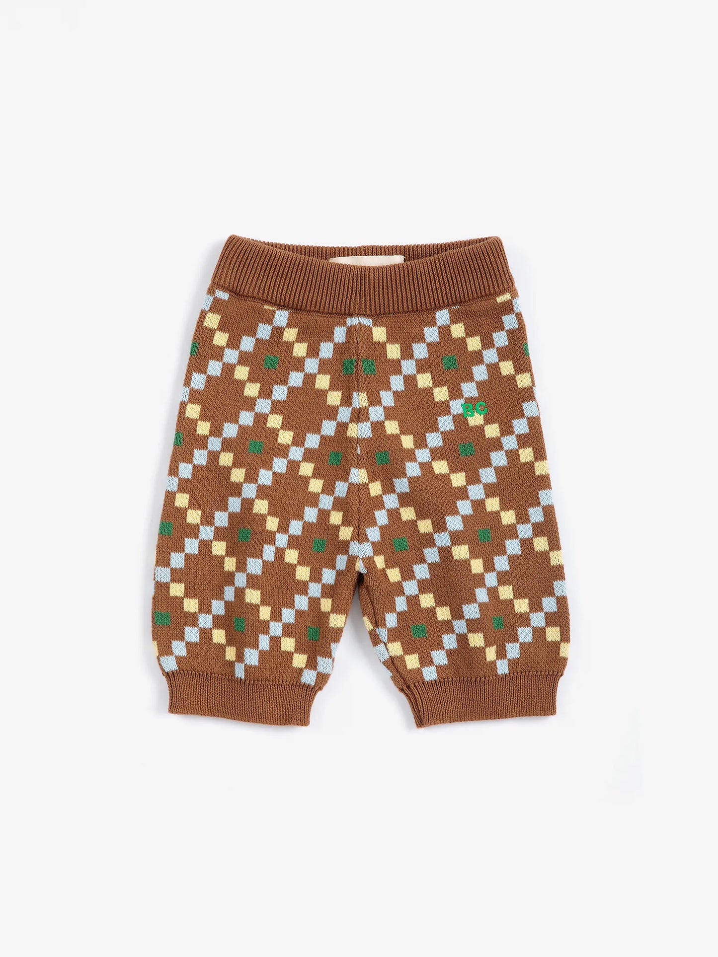 Pantalón de punto con estampado integral Pixel