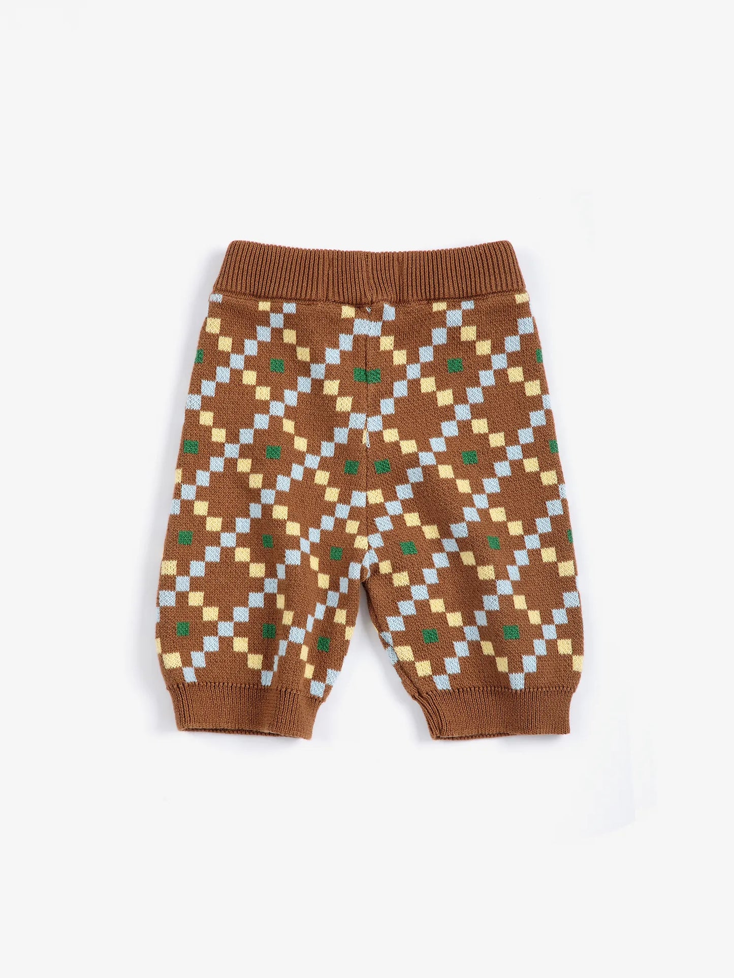 Pantalón de punto con estampado integral Pixel