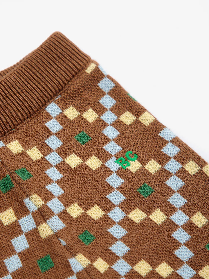 Pantalón de punto con estampado integral Pixel
