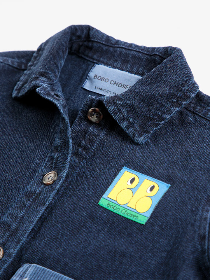 Camisa vaquera para bebé Booo Bo Choses Tag