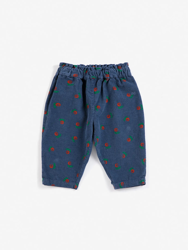 Pantalón de pana con estampado integral Stamp Bloom