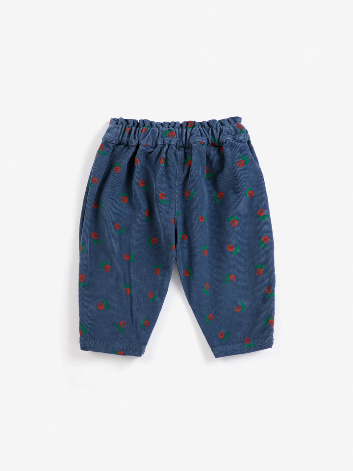 Pantalón de pana con estampado integral Stamp Bloom