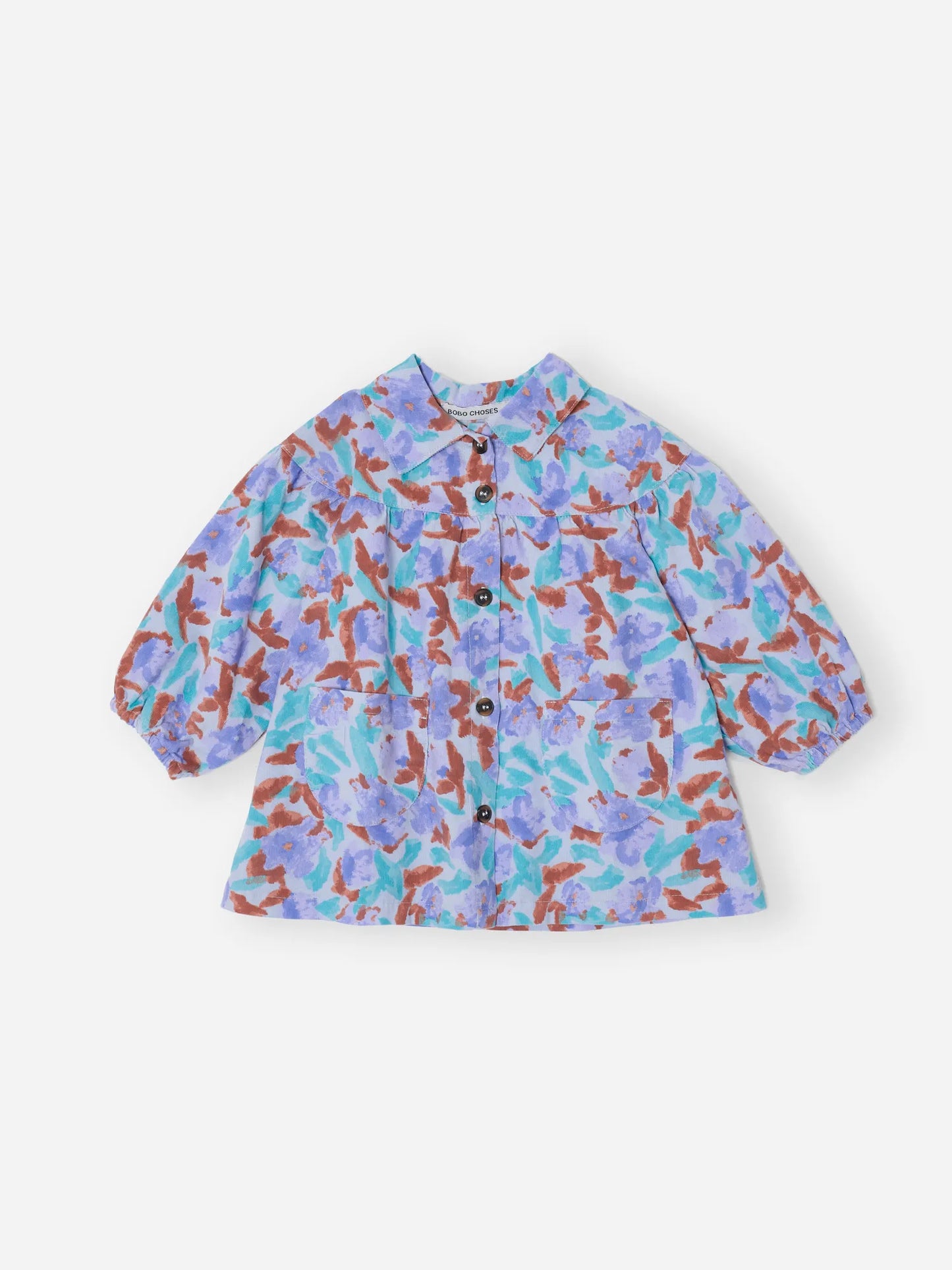Watercolor all over woven dress