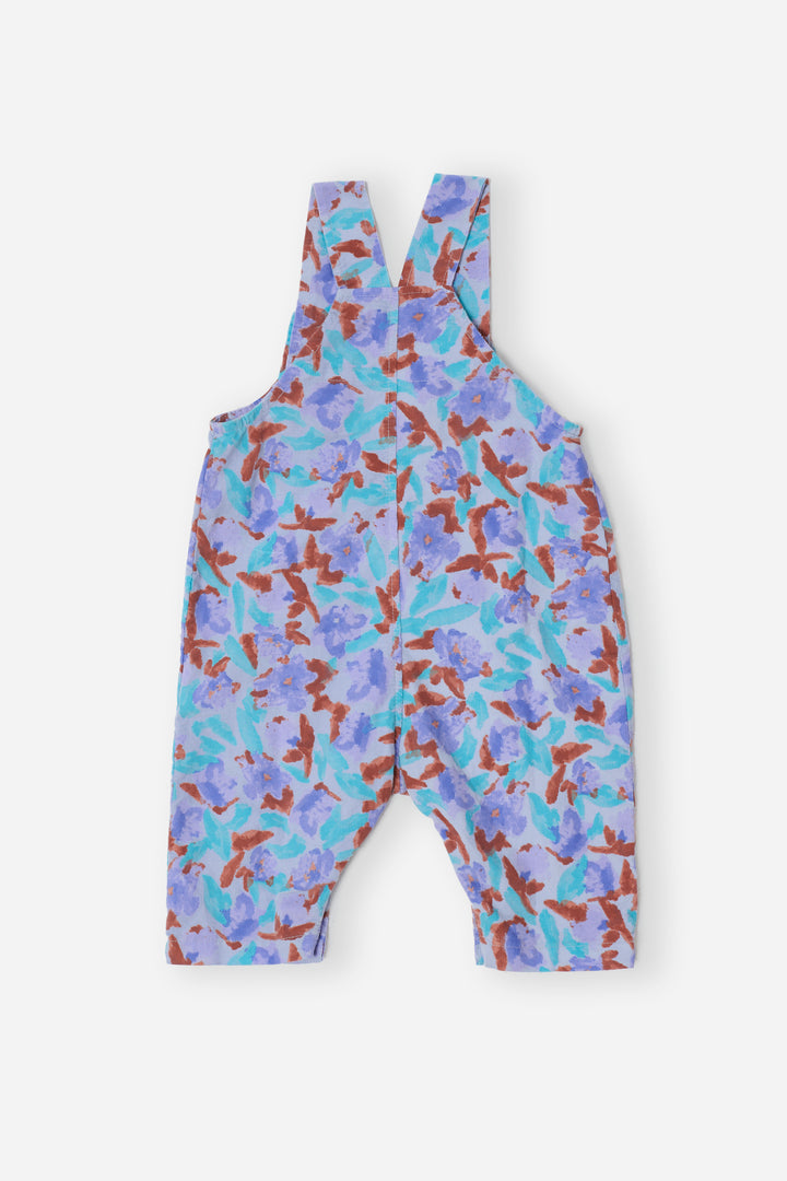 Watercolor all over corduroy overall