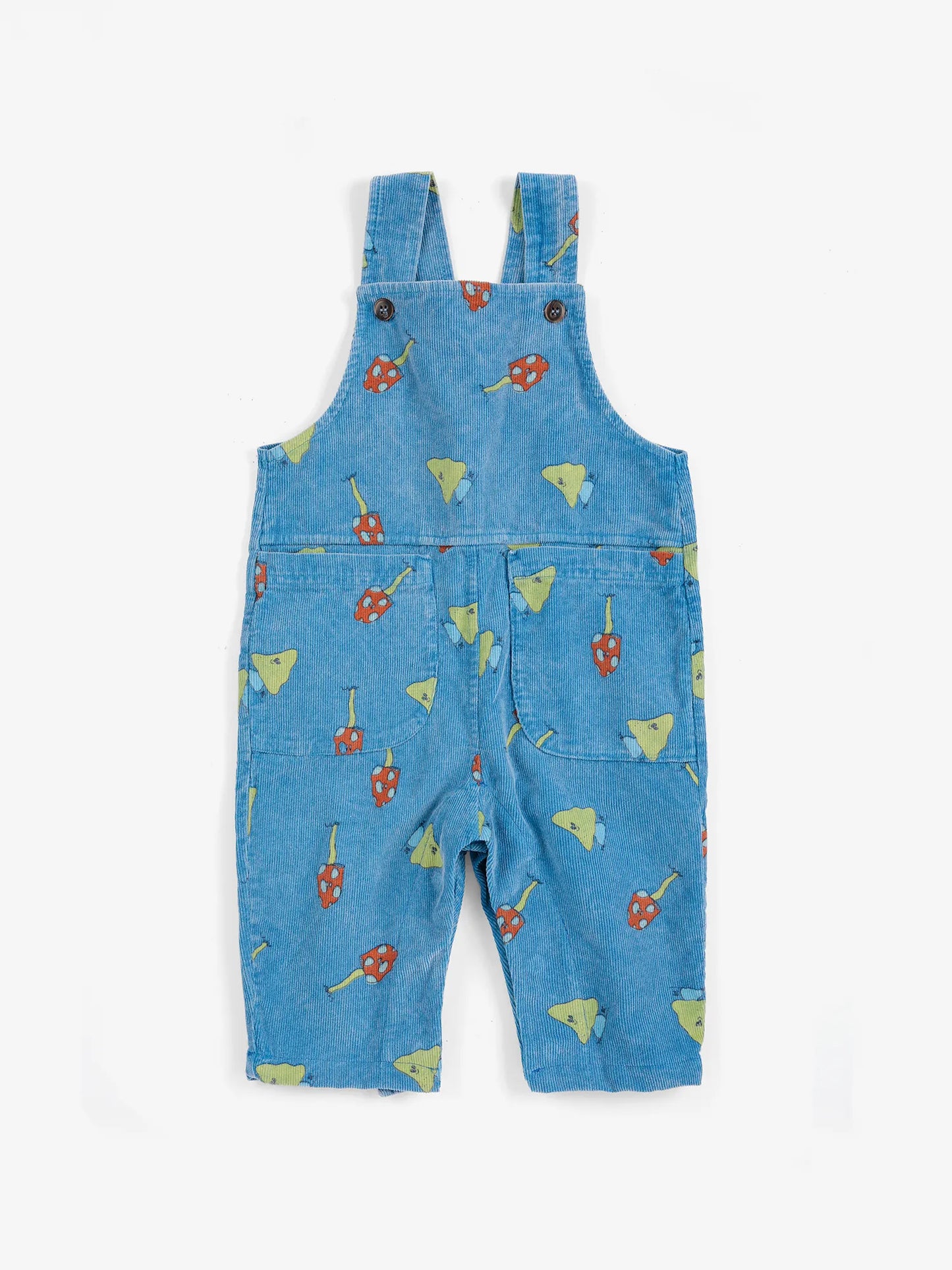 Mush Monster Duo all over corduroy overall