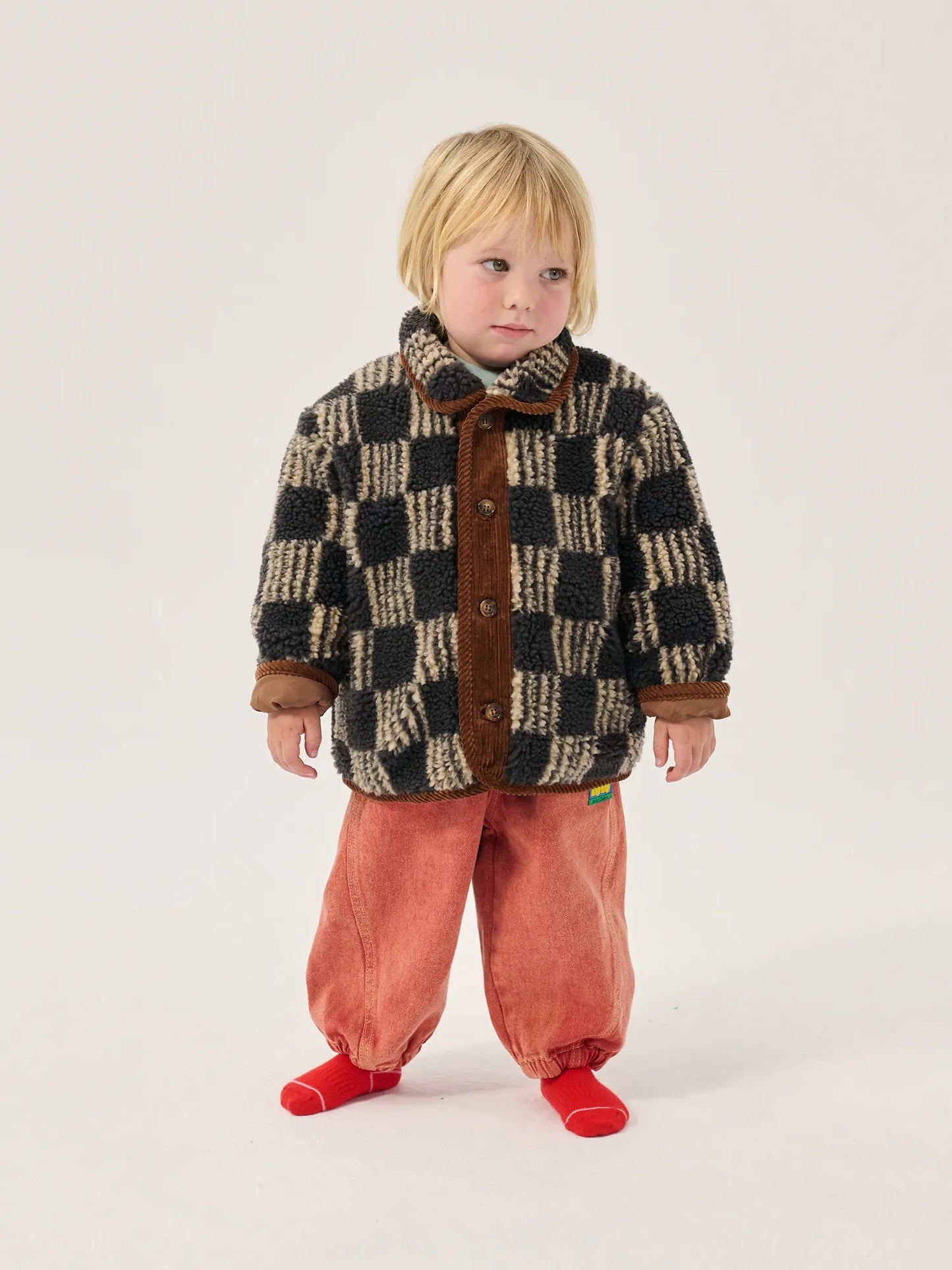 Baby-Lammfelljacke Almost Moiré Allover
