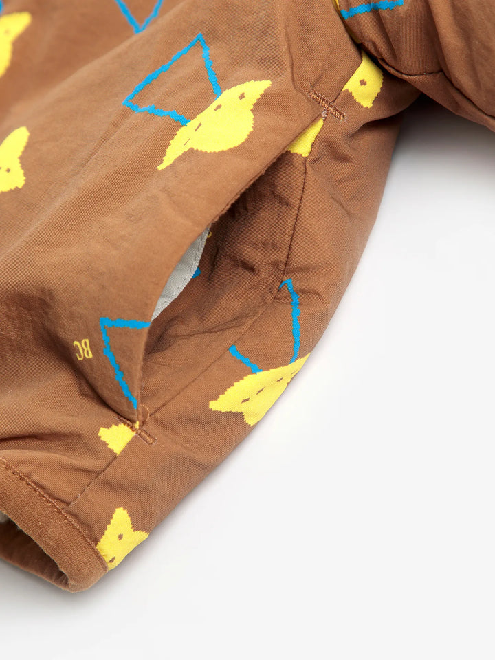 Pixel Abduction sheepskin reversible jacket