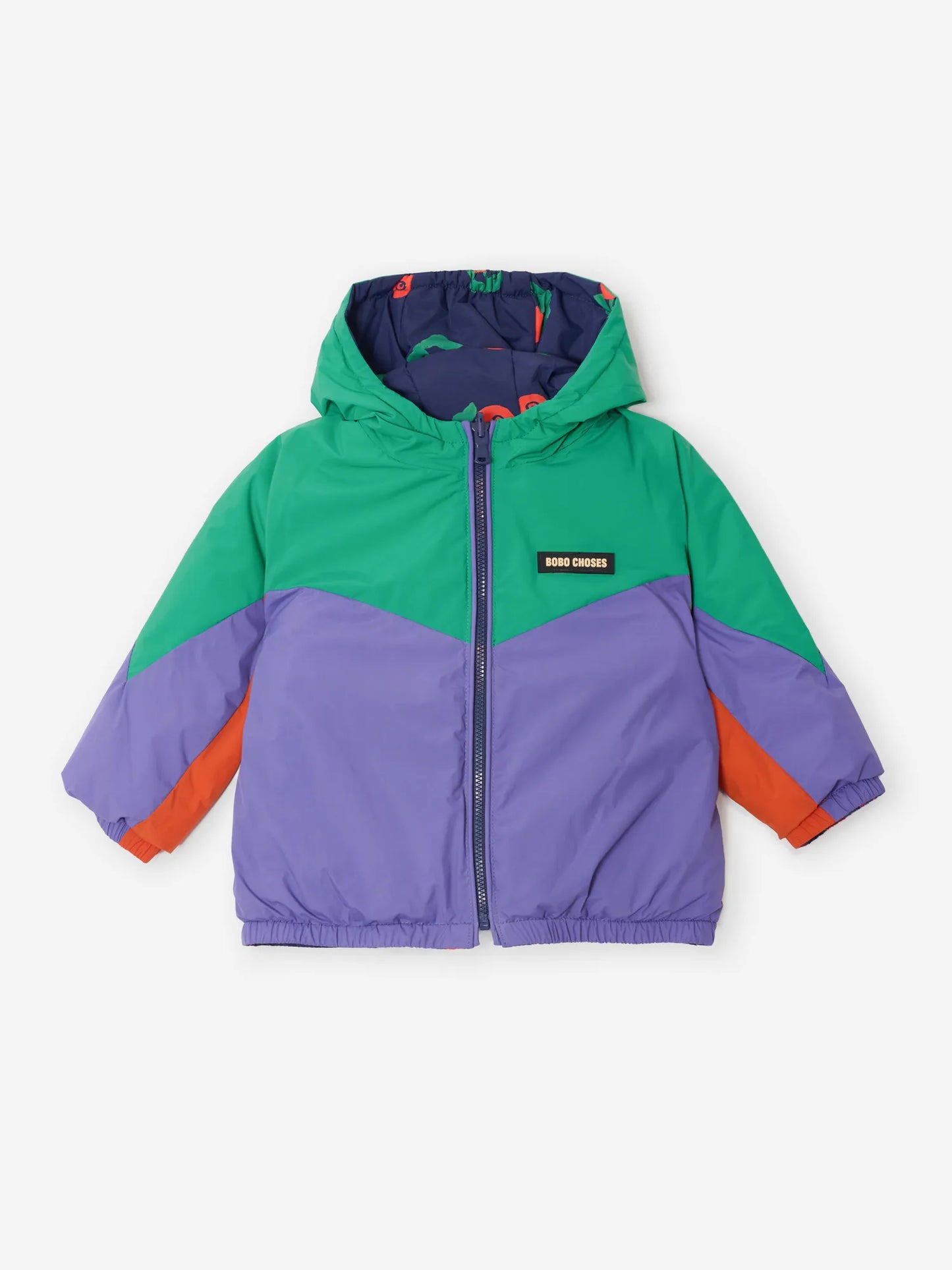 Stamp Bloom all over reversible anorak