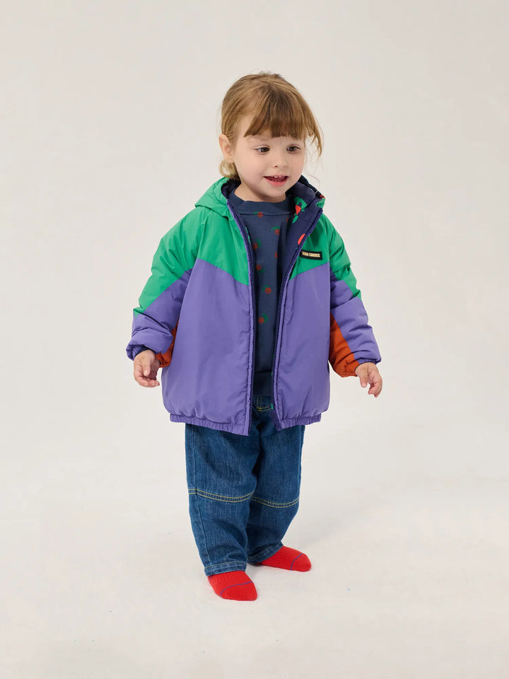 Stamp Bloom all over reversible anorak