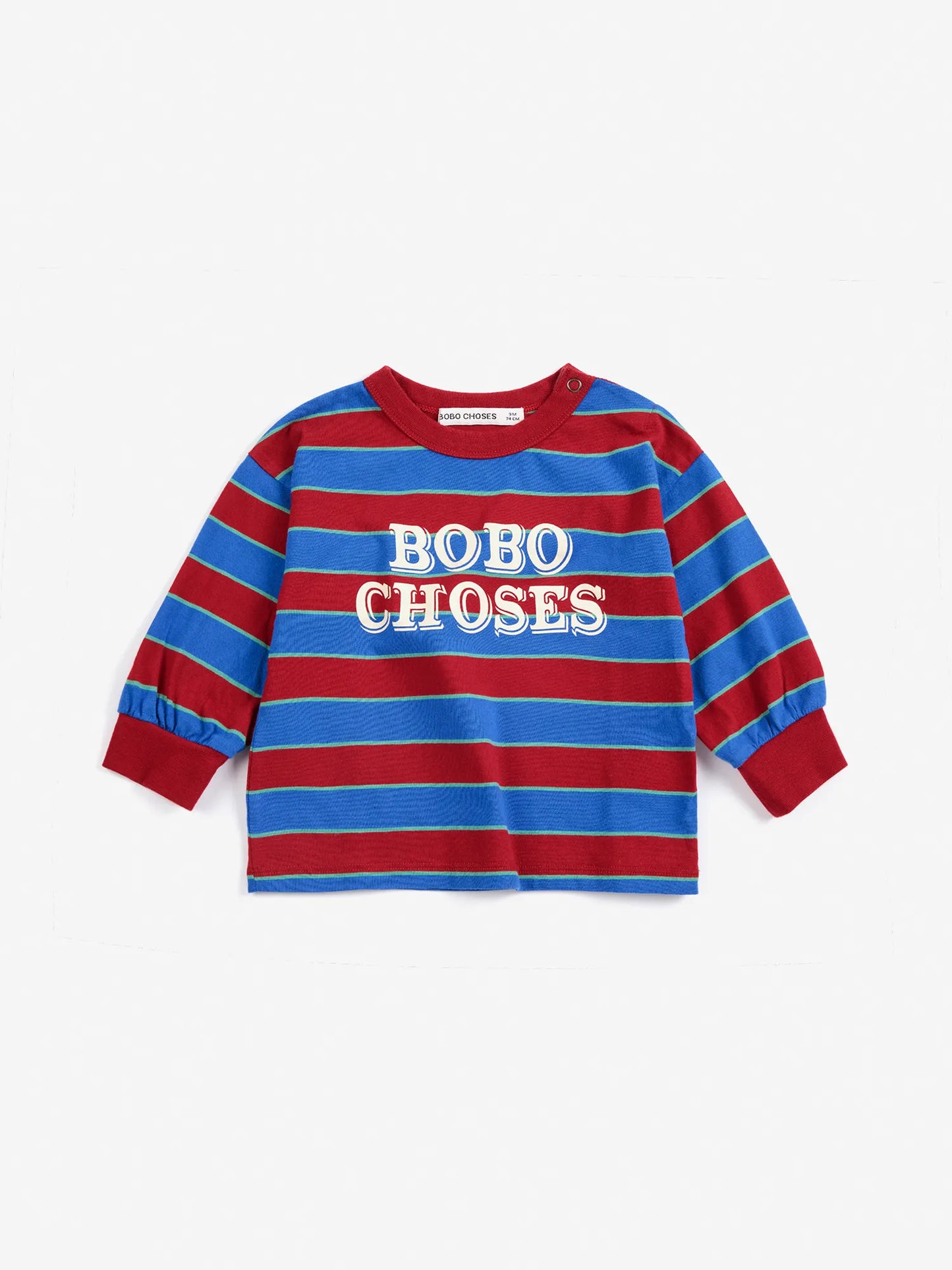Bobo Choses Embossed 줄무늬 티셔츠
