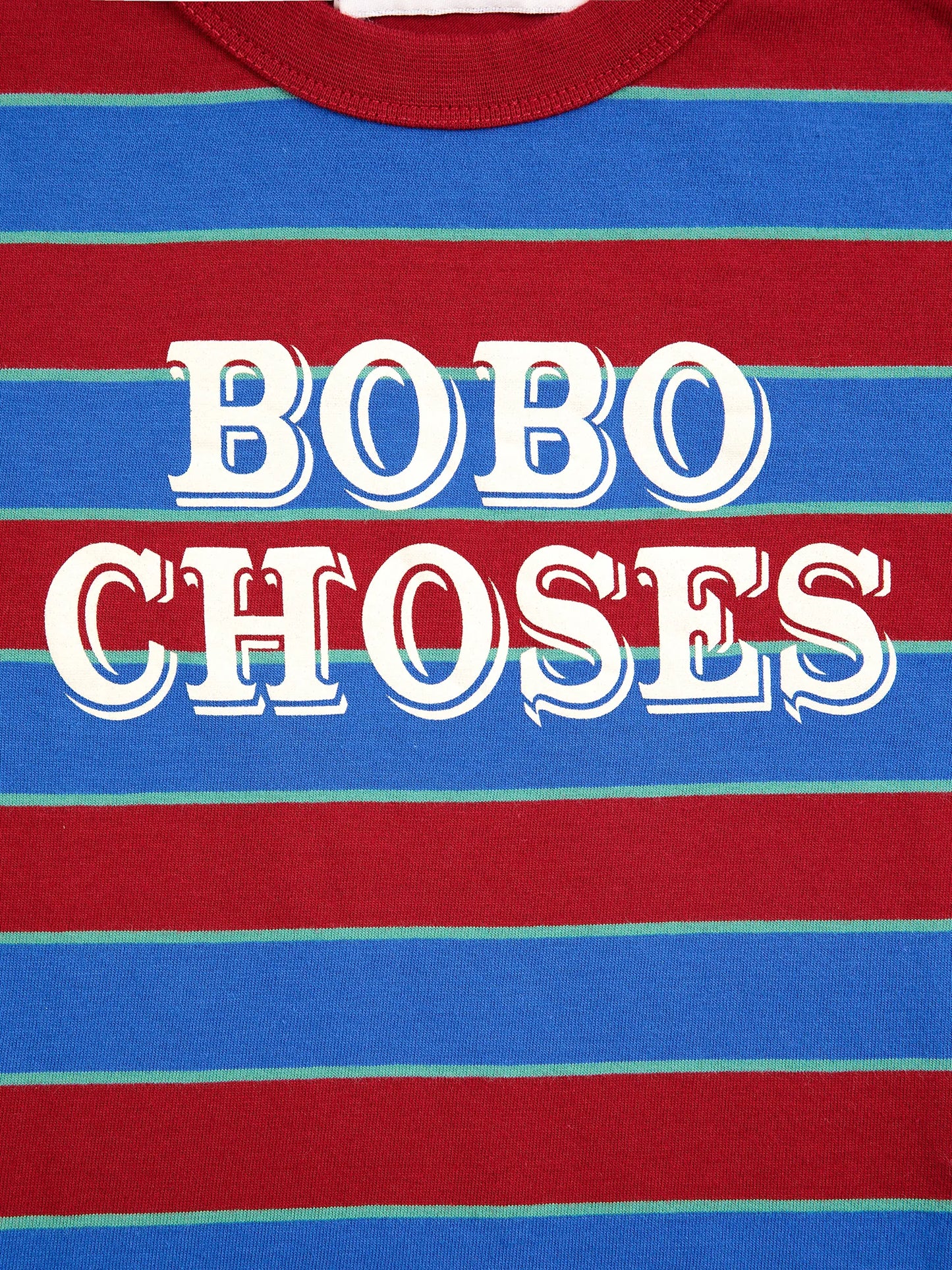 Bobo Choses Embossed 줄무늬 티셔츠