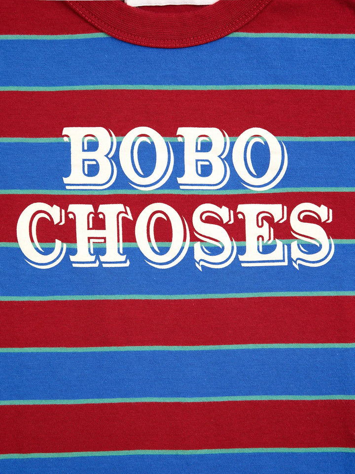 Bobo Choses Embossed stripes T-shirt