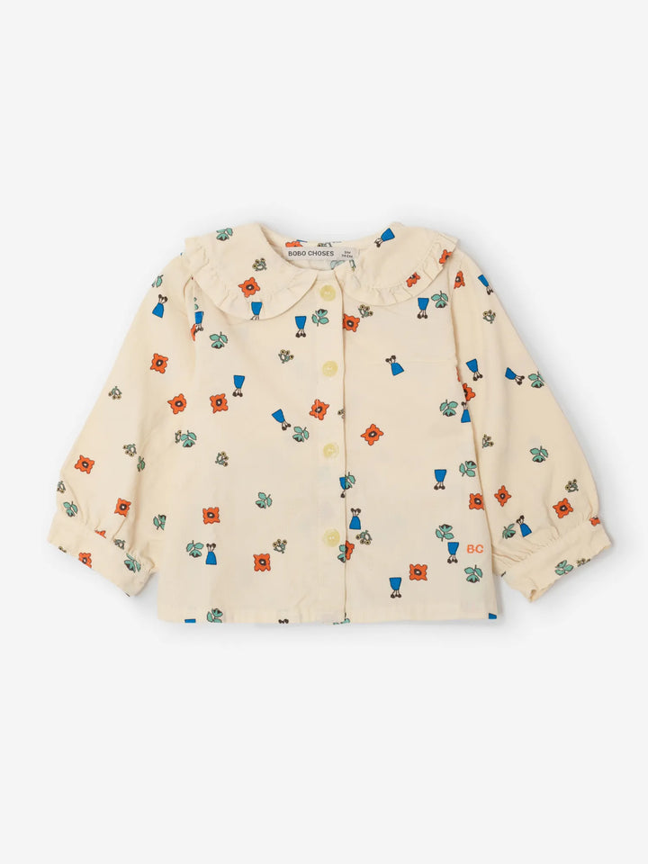 Blossom all over woven blouse