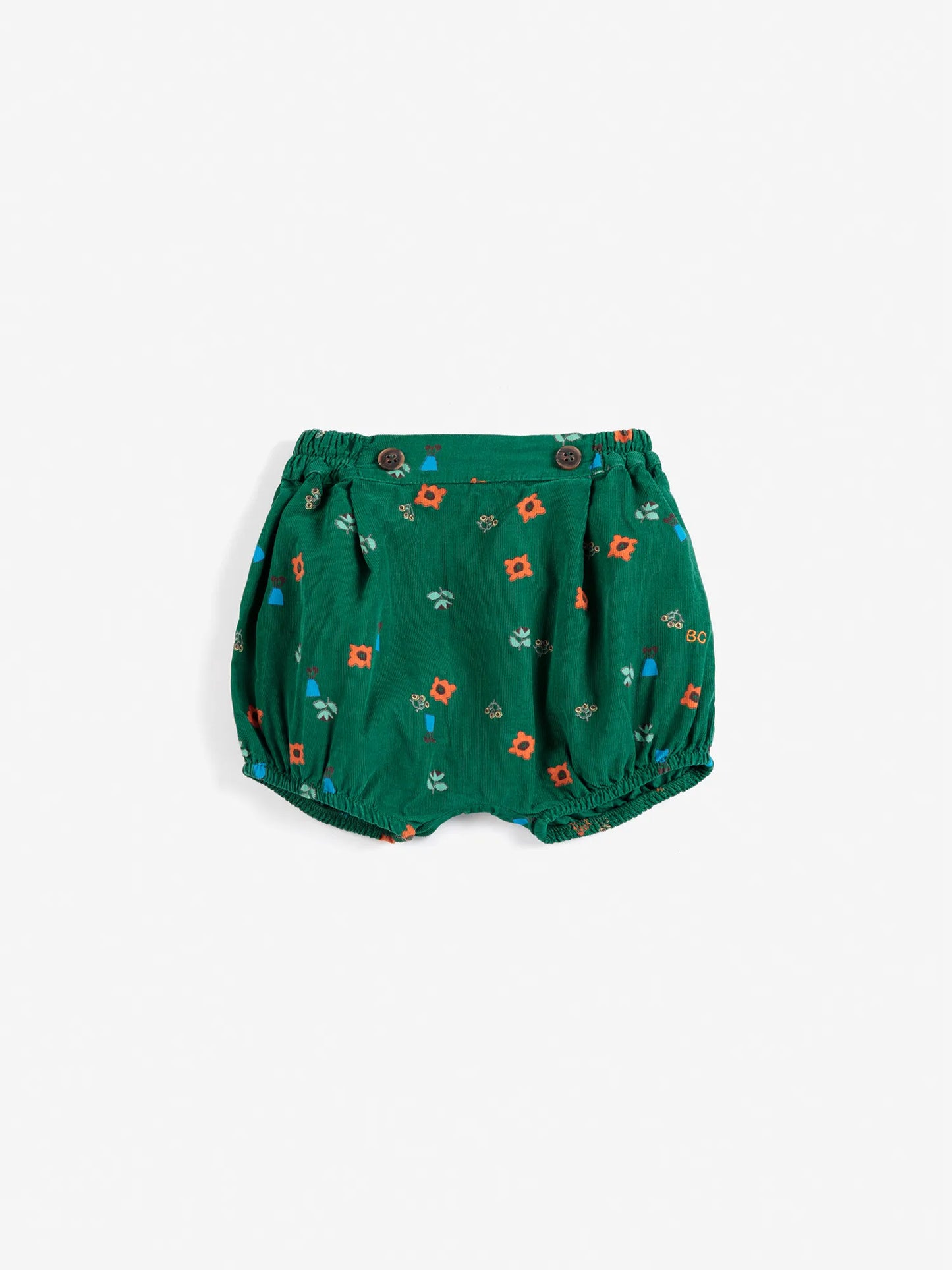 Bombacho de pana con estampado integral Blossom