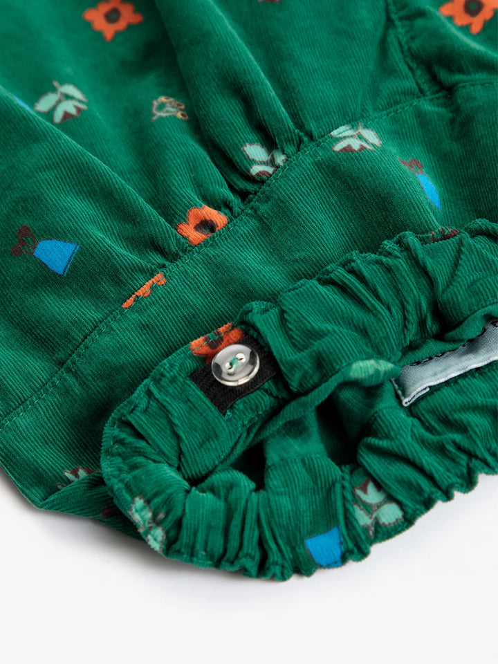 Pantalón de pana con estampado integral Blossom