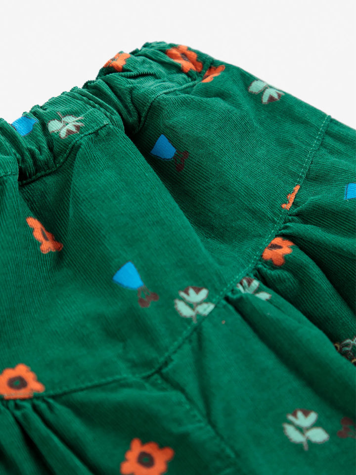 Pantalón de pana con estampado integral Blossom