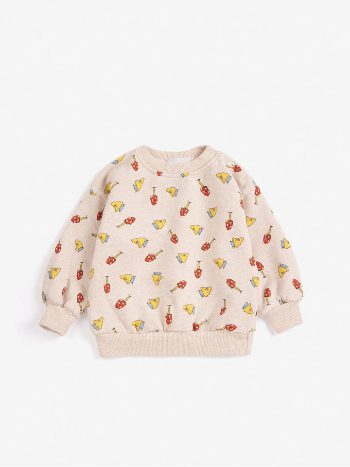 Baby-Sweatshirt Mush Monster Duo Allover