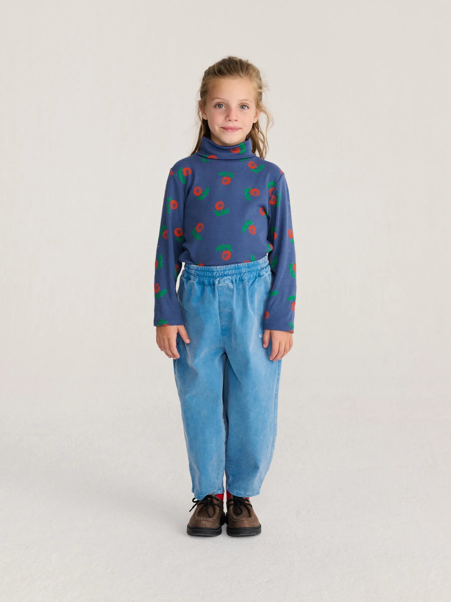 Stamp Bloom all over turtle neck T-shirt