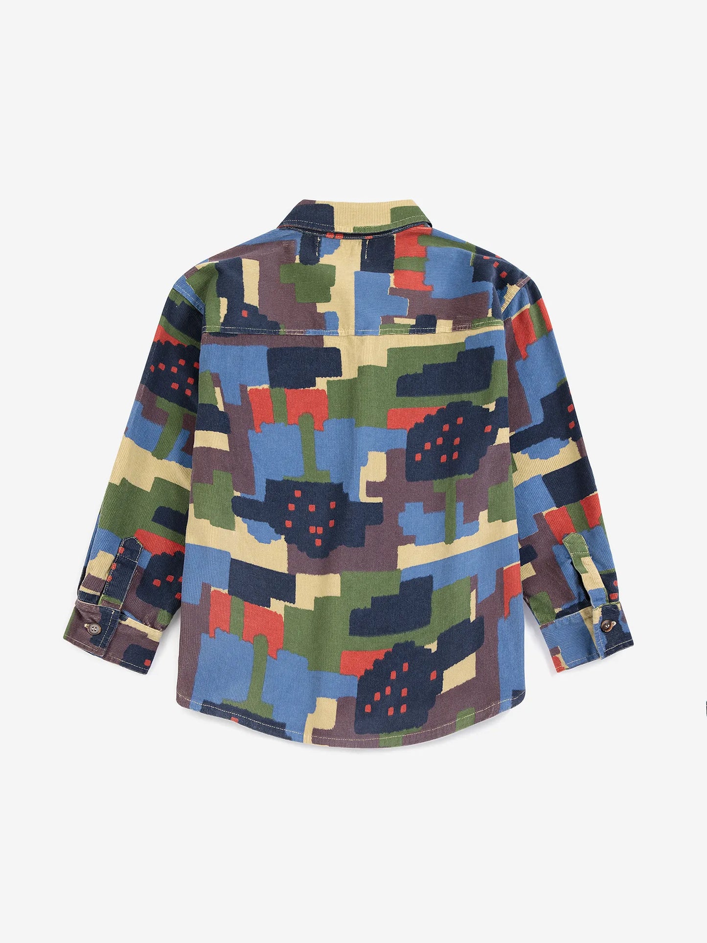 Paint Forest all over corduroy shirt