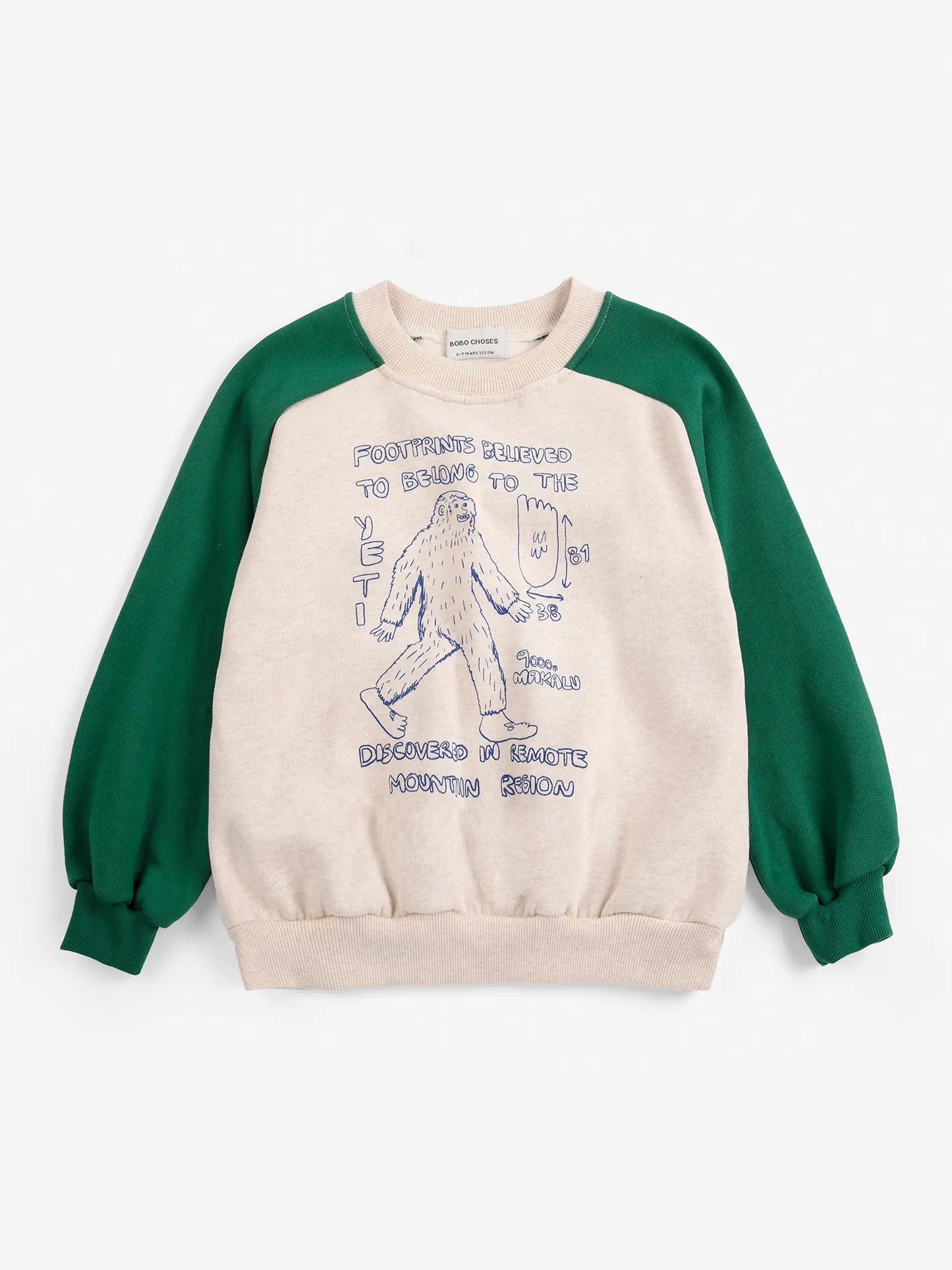 Mr. Footish raglan sweatshirt
