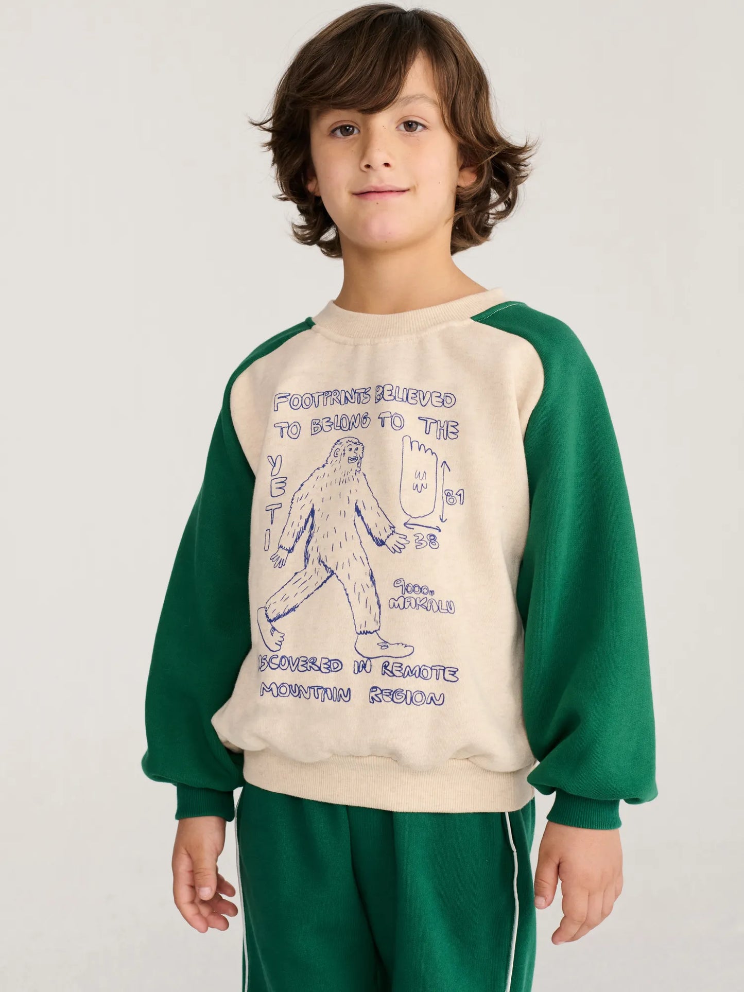 Mr. Footish raglan sweatshirt