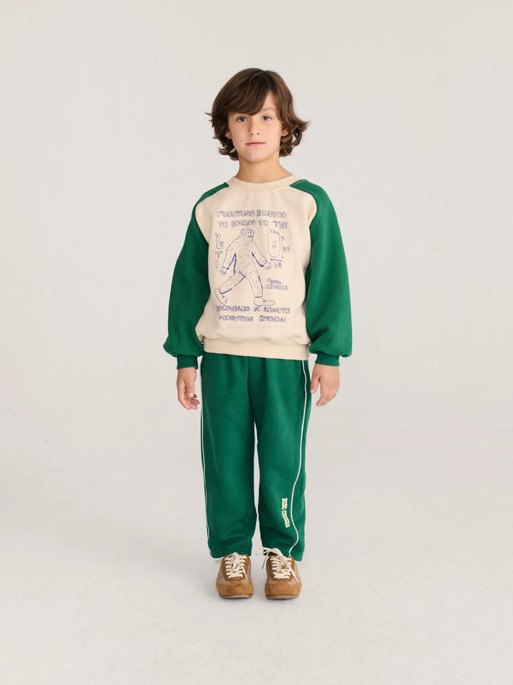 Mr. Footish 래글런 스웨트셔츠
