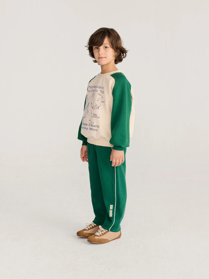 Mr. Footish 래글런 스웨트셔츠