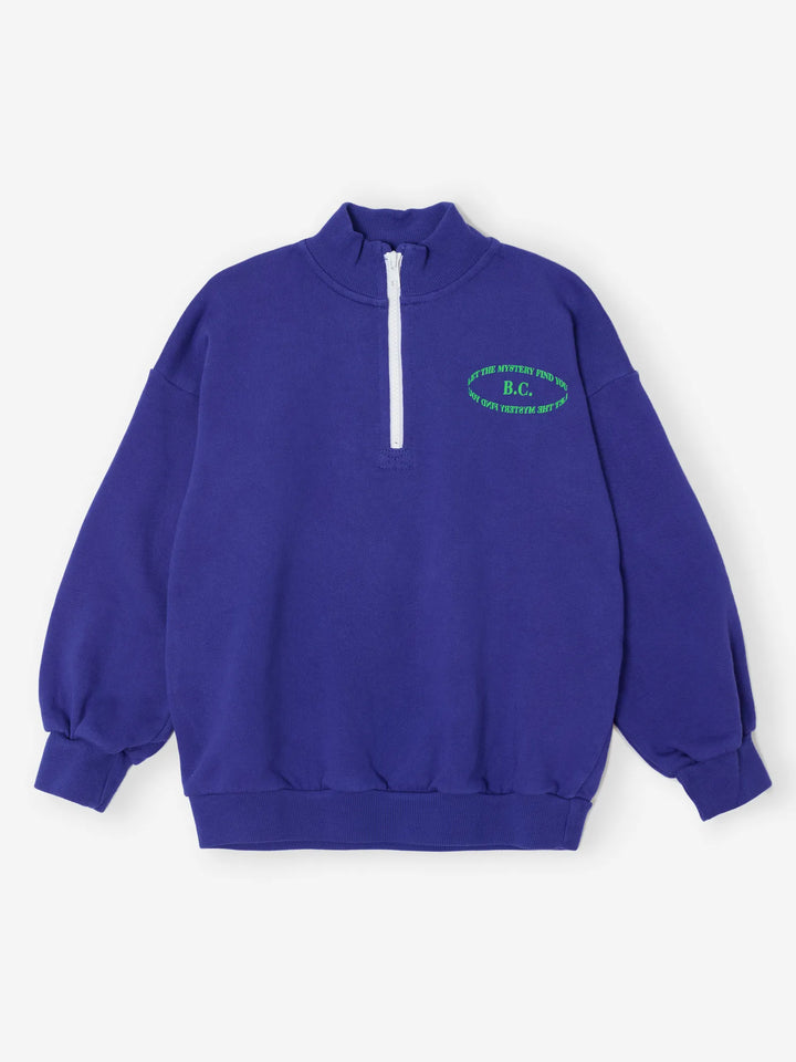 Sweatshirt mit halblangem Reißverschluss Mystery BC Blau