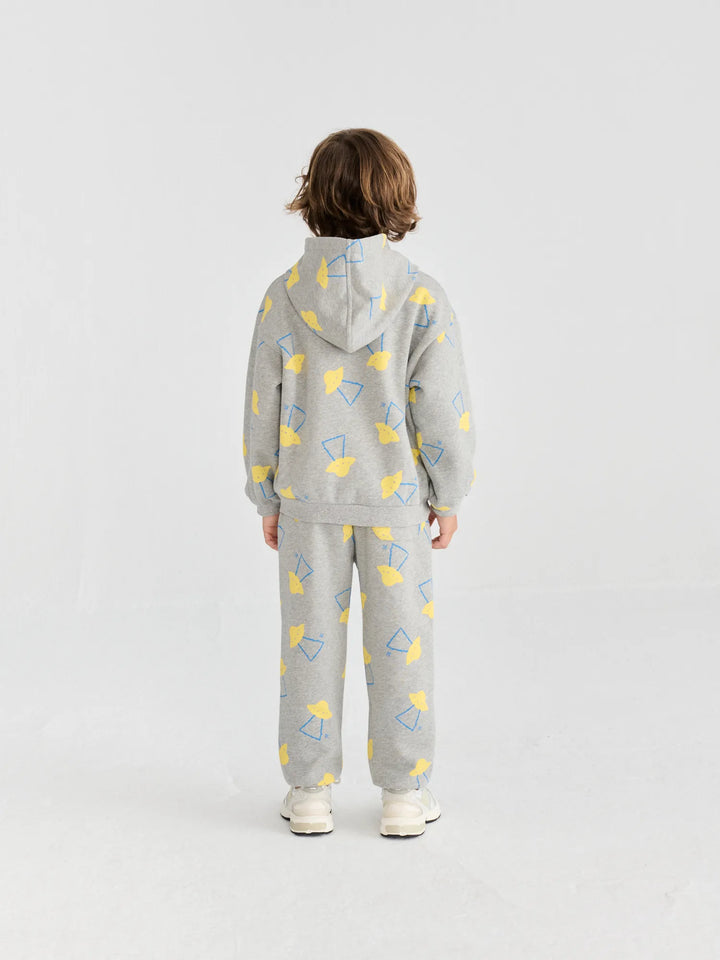 Pixel Abduction all over zipped hoodie