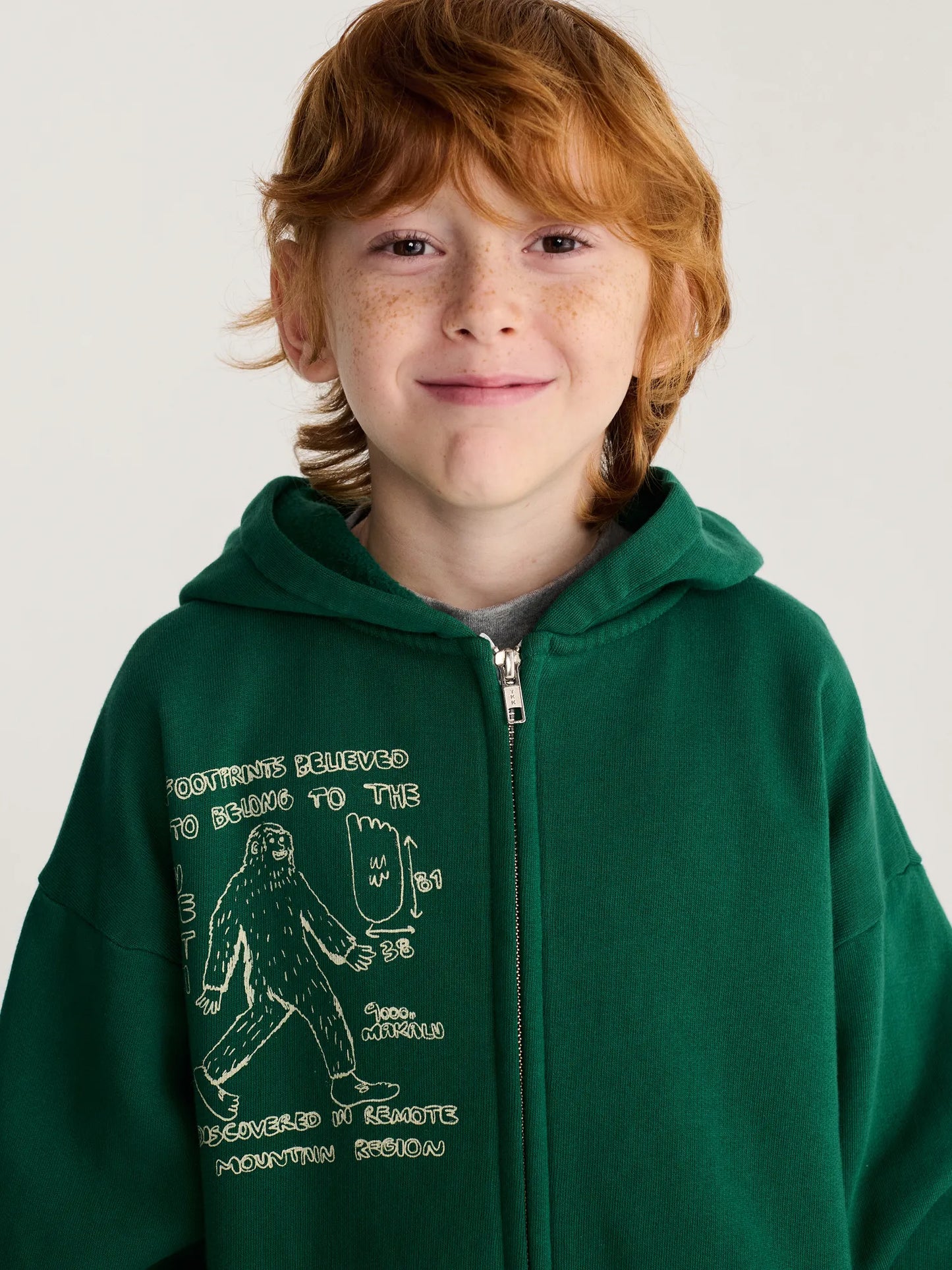 Mr. Footish zipped hoodie