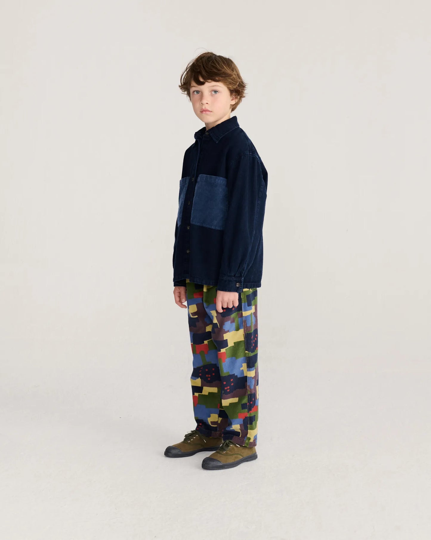 Paint Forest all over corduroy pants