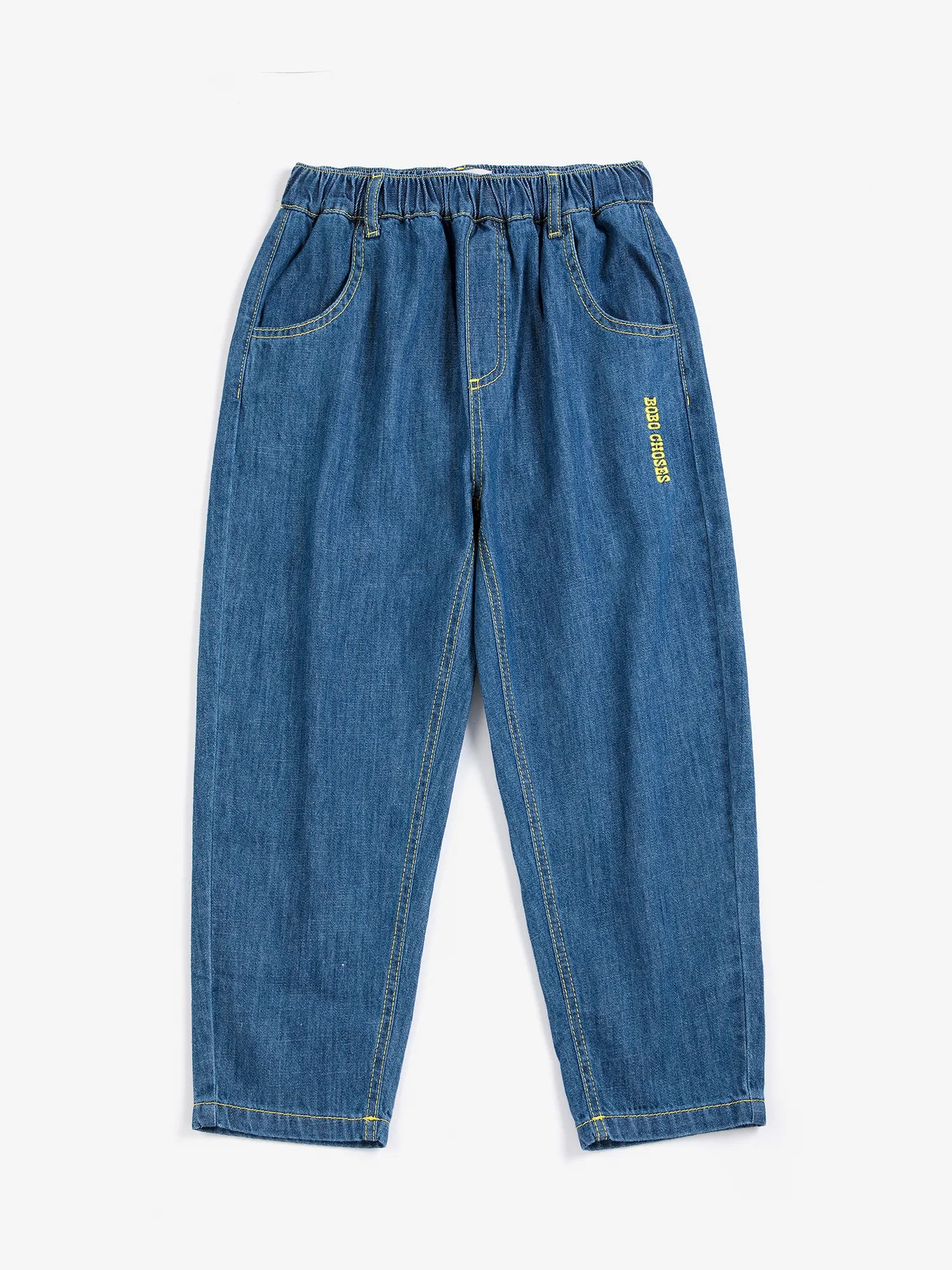 Taxi Saurus Tag denim pants | Bobo Choses for Kids